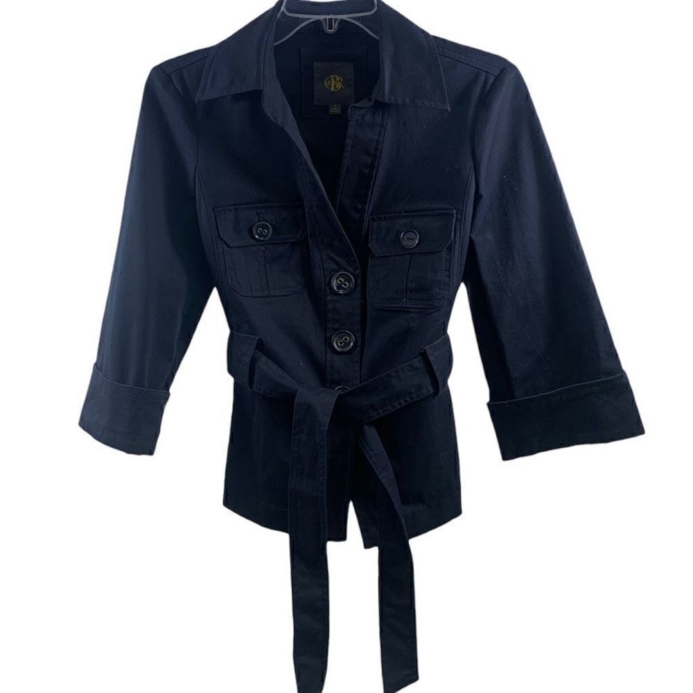 ORB Navy Khaki Blazer with Waist Wrap Size S